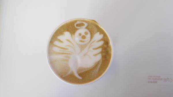 A customer's cappuccino. Photo by Mary-Anne Gontsana.