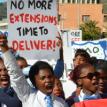 Learners demand norms and standards for school infrastructure from the Education Department. Photo courtesy of Equal Education. Learners demand norms and standards for school infrastructure from the Education Department. Photo courtesy of Equal Education.