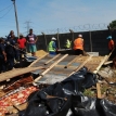 On Monday, Law Enforcement and City contractors removed shacks erected in Langa TRA over the weekend. The evictees are the latest victims of a corrupt plot selling syndicate operating in the TRA, says a resident activist. Photo by Tumi Ramahlele. On Monday, Law Enforcement and City contractors removed shacks erected in Langa TRA over the weekend. The evictees are the latest victims of a corrupt plot selling syndicate operating in the TRA, says a resident activist. Photo by Tumi Ramahlele.