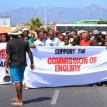 A march through Khayelitsha arranged by the SJC in support of the Khayelitsha Commission, 27 January. Photo by Dustin Kramer. A march through Khayelitsha arranged by the SJC in support of the Khayelitsha Commission, 27 January. Photo by Dustin Kramer.