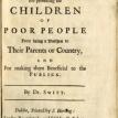 Front cover of pamphlet by Jonathan Swift. Source: Monash University. Front cover of pamphlet by Jonathan Swift. Source: Monash University.