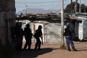 Photo of Police during Langa protest