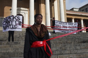 Photo of student protesters