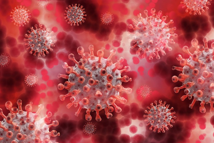 Image of SARS-CoV-2 virus by Image by Gerd Altmann from Pixabay