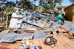Photo of a destroyed home
