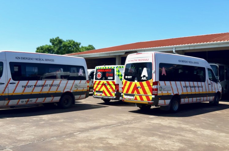 Photo of ambulances