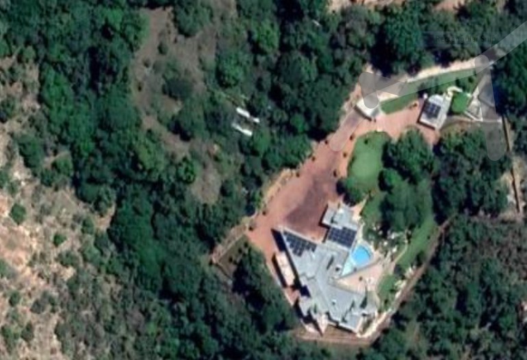 Google satellite view of William Huma's house