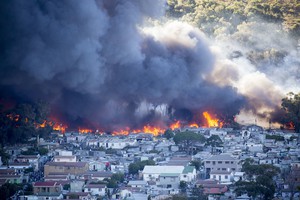 Photo of fire in Imizamo Yethu