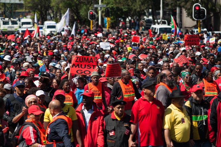 Photo of COSATU march in Cape Town