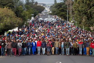 Photo of people marching