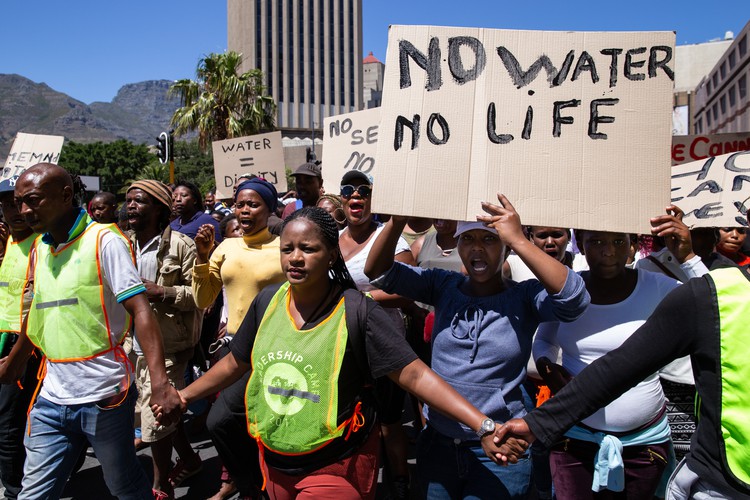 Photo of people marching