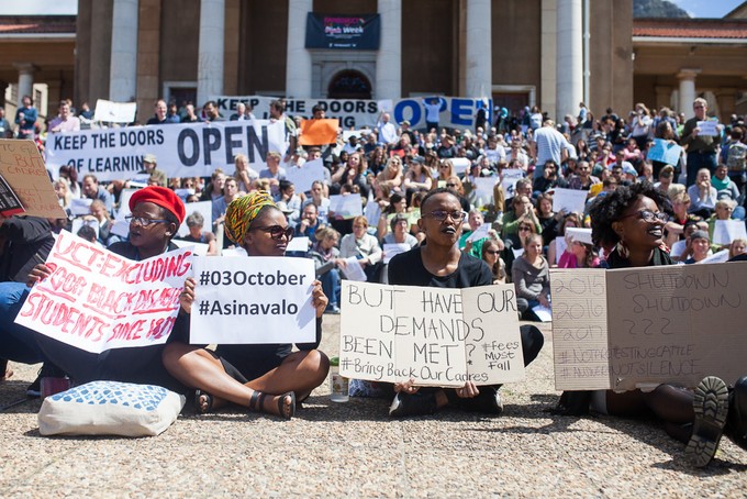 Photo of UCT protests
