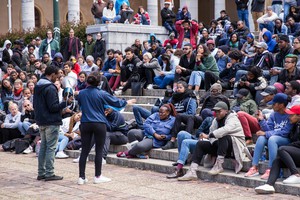 Photo of students meeting on UCT