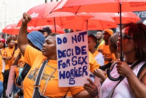 Protest for sex work decriminalisation