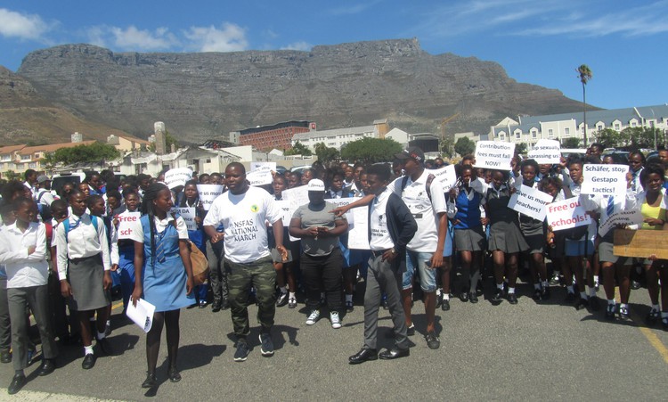 Photo of school protest