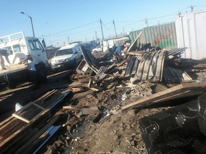 Photo of fire damage at Samora Machel
