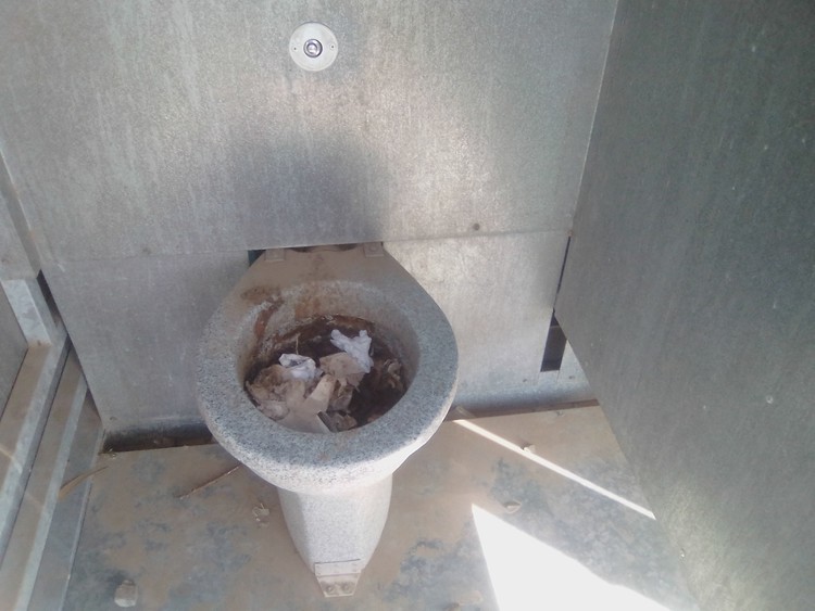 Image of blocked toilet