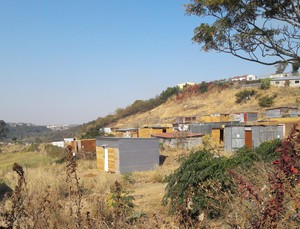 Photo of shacks