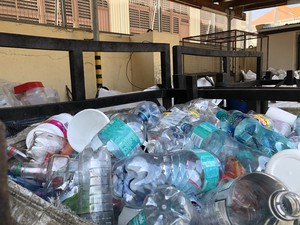 Photo of pile of plastic bottles