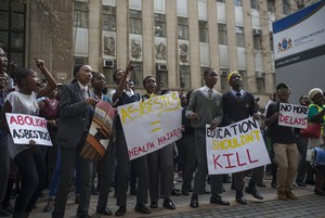 Photo of school protest