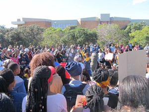 Photo of students marching