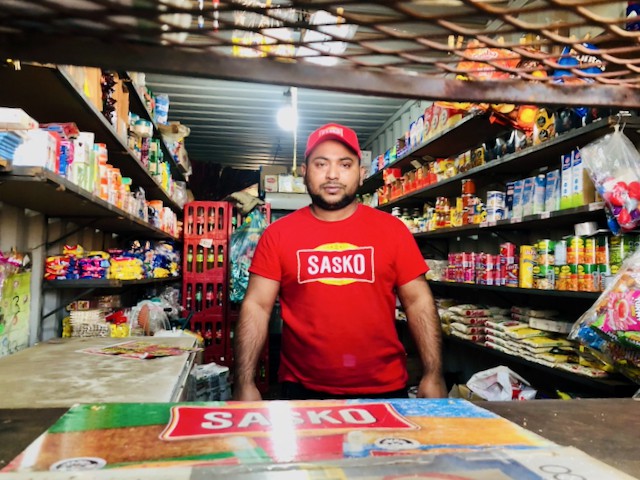 Photo of a shopkeeper
