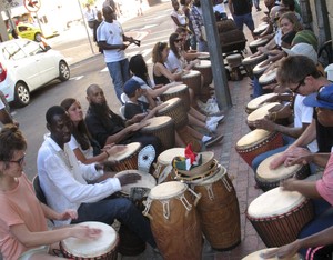 Photo of drumming workshop 