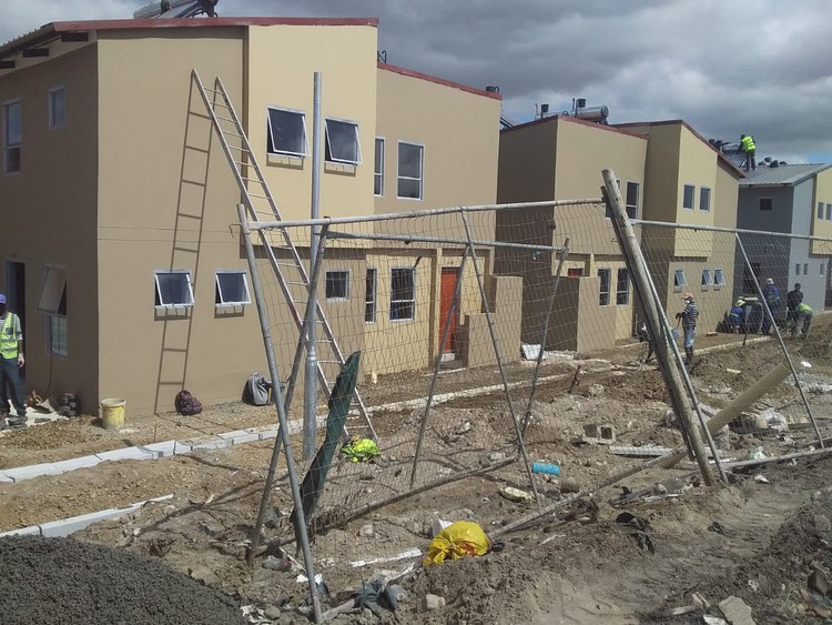 Photo of flats being built in Langa
