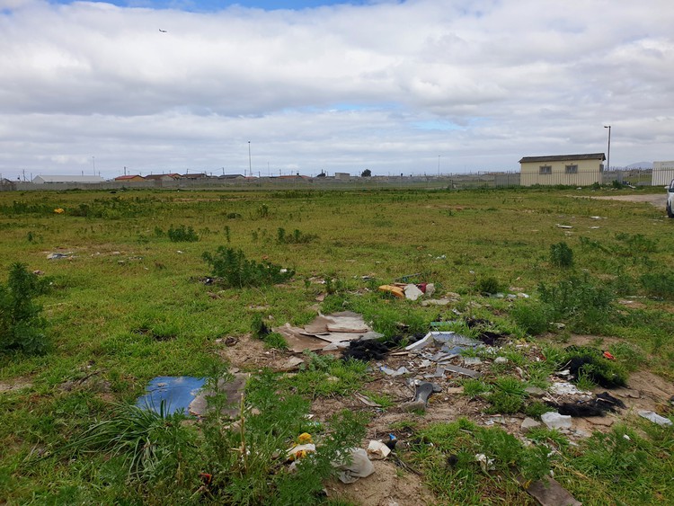 Photo of open land that has been fenced