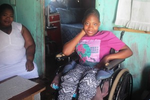 Photo of a girl in a wheelchair