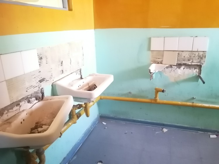 Photo of vandalised bathroom