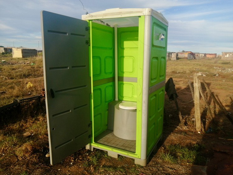 Photo of a chemical toilet