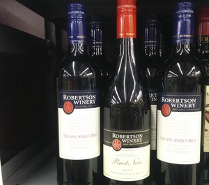 Photo of Robertson wine bottles