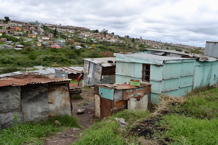 Photo of toilets in informal settlement