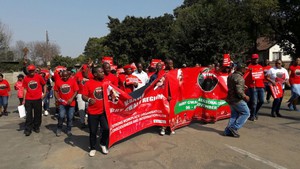Photo of Nehwu members marching.