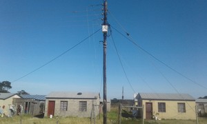 Photo of electricity pole with illegal connections