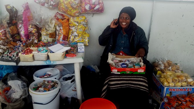 Photo of a woman at her stall