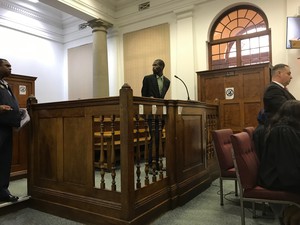 Photo of a man in court