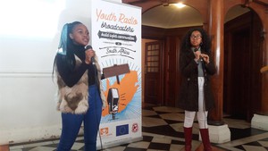 Photo of teens speaking at the launch