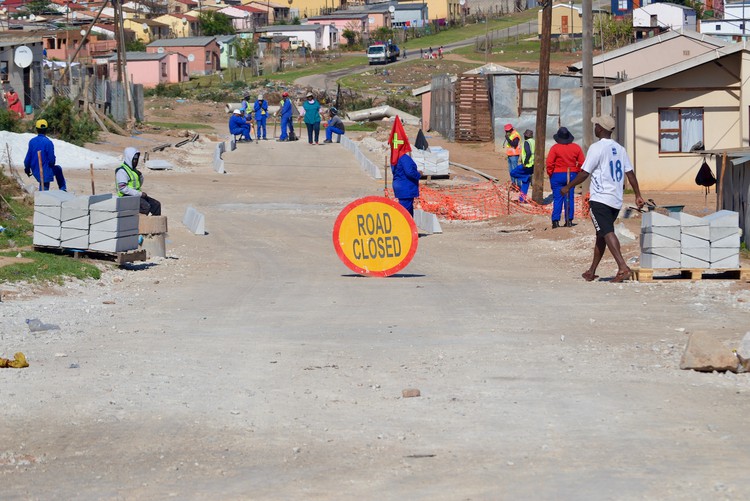 Photo of road works