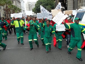 Photo of health worker protest