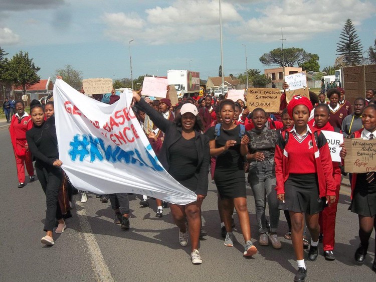 Photo of women marching