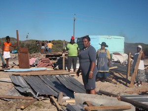 Photo of destroyed shack