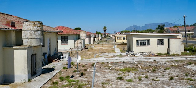 Photo of houses on Robben Island