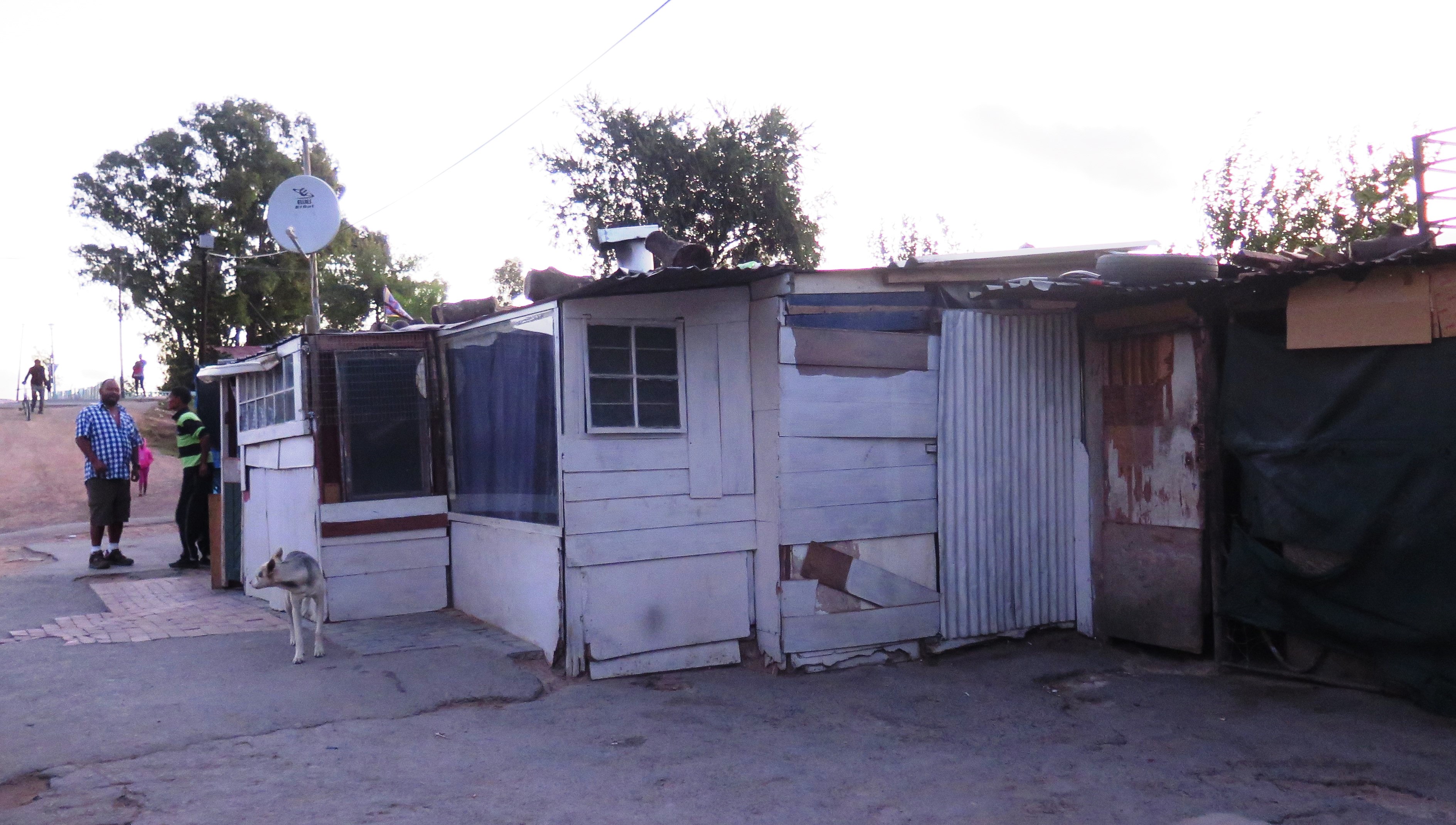 Photo of wendy houses built on with shacks