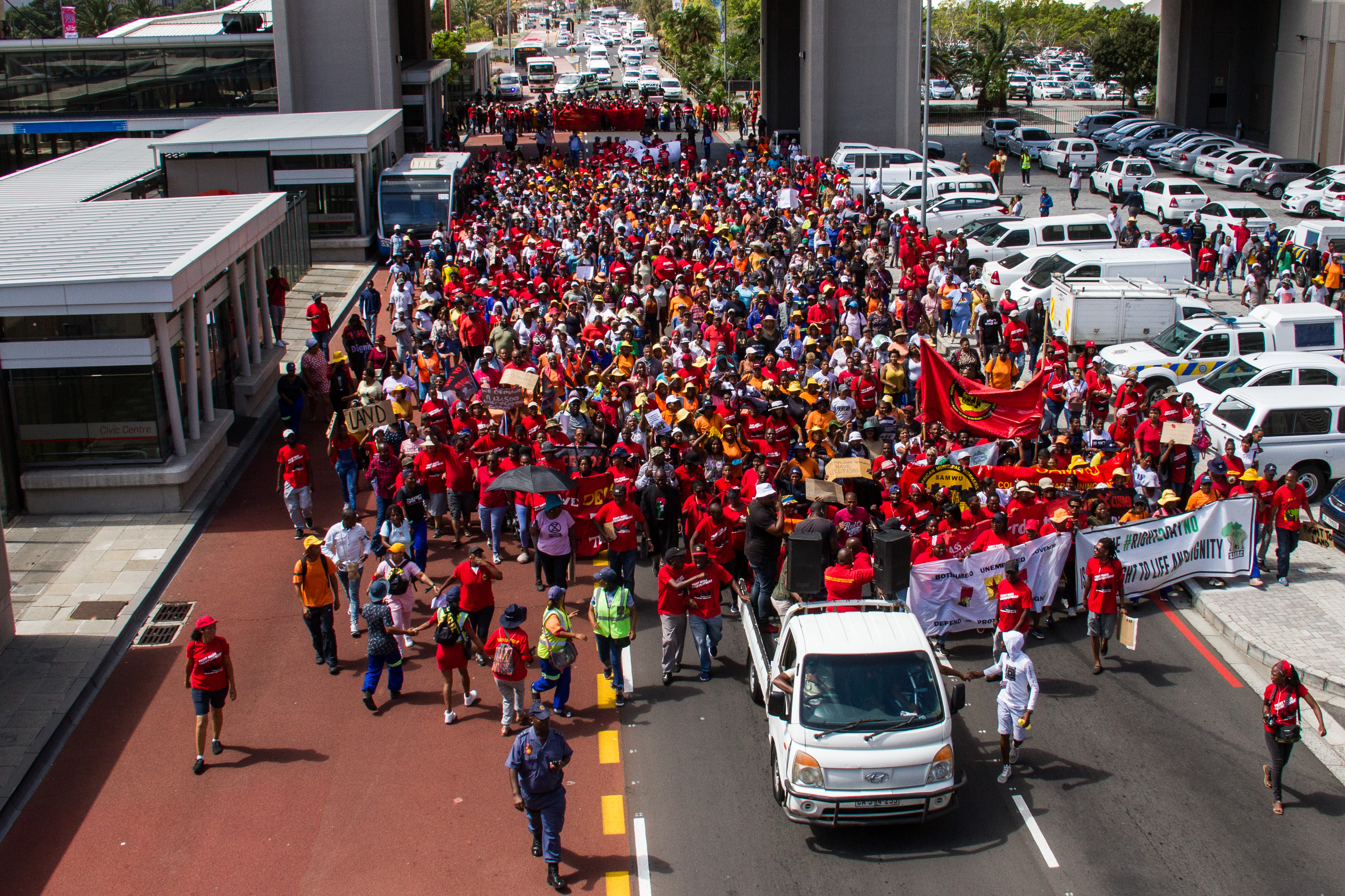 Budget Day Marked By Protests And Marches Groundup