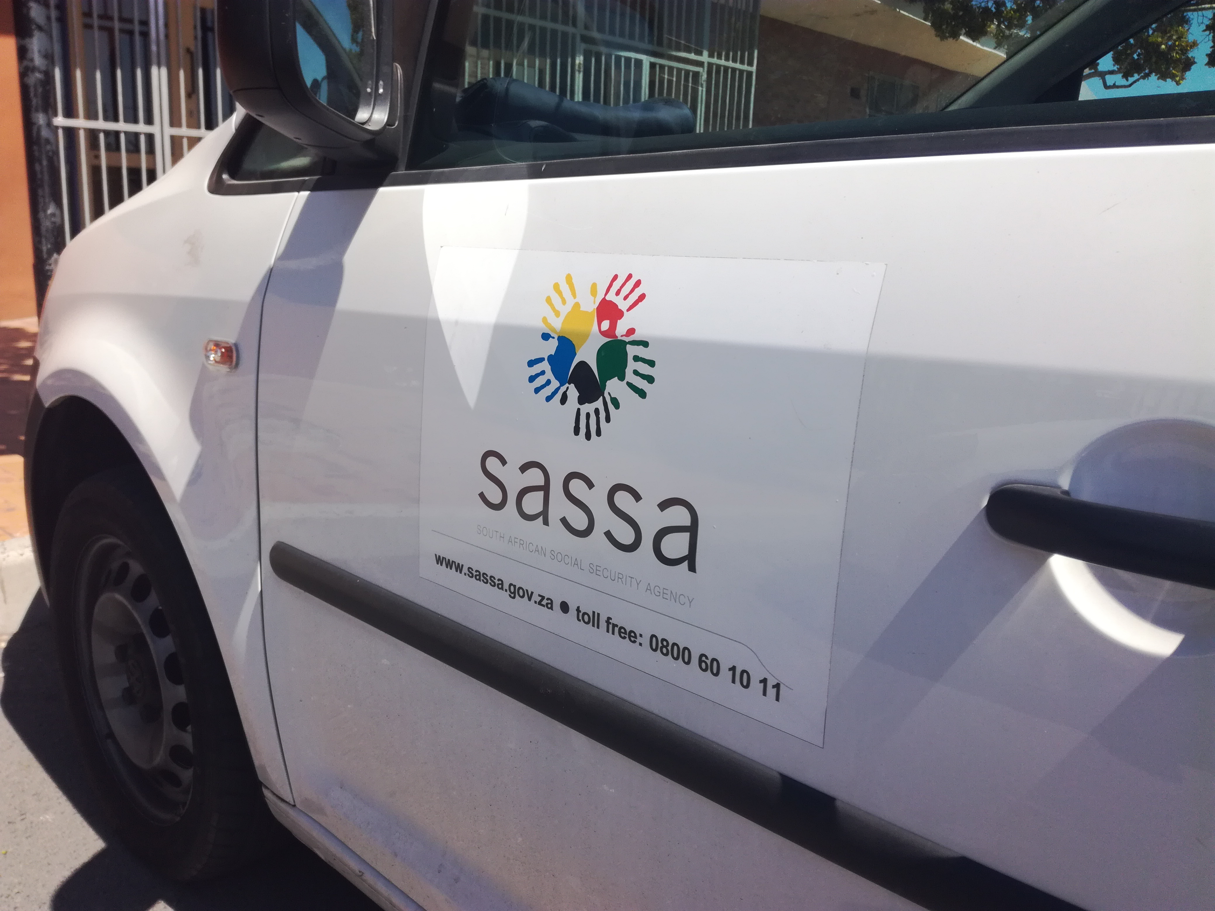 Photo of a car branded with sassa