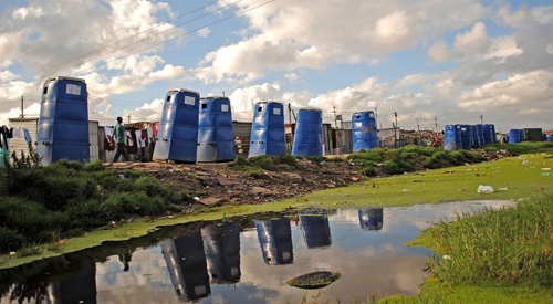 Mshengu toilets in Site C, Khayelitsha.